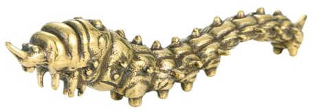 IMIKEYA Messing Figuren klein Raupen dekofiguren Gold Miniatur Messing Raupen Figur Vintage Wohndekoration Schreibtisch Dekoration