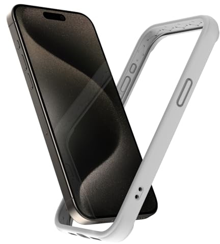 K TOMOTO Custodia Paraurti Compatibile con iPhone 15 Pro 6,1, Bianco