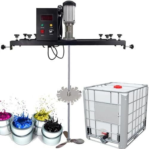 Miscelatore di vernice pneumatico Betoniera portatile, miscelatore di vernice e malta, miscelatore di vernice con barile di serbatoio, agitatore di vernice da 980 W, 0-1000 giri/min(Packageb)