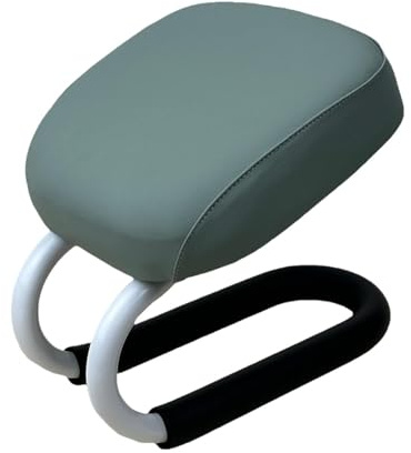 1 Kneeling Meditation Bench, Ergonomic Meditation Stool with Anti-Slip Pad, Metal Frame & PU Leather Sponge pad, Portable for Stretching Exercise, Mindfulness, Adults, Light Turquoise