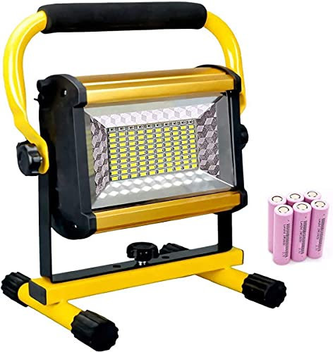 SBCGFY Projecteur LED Rechargeable avec trépied, au Choix | Projecteurs étanches IP65 pour Camping, randonnée, éclairage de sécurité extérieur