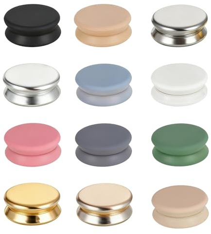 Hijab Magnetische Pins, 12 Stück Nadellose Brosche mit Starke Magnete, Clip Magnetbroschen Handelt Keine Lochstifte für Frauen Kleidung Schals Cardigans
