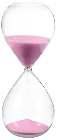 PATIKIL 45 Minuti Clessidra A Sabbia, Orologio A Sabbia Clessidra Timer Per Decorazione Casa Ufficio Ristorante, Rosa