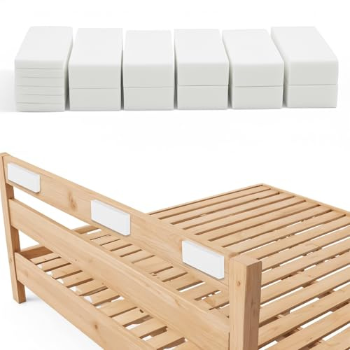 23 distanziatori da parete, in schiuma Eva Foam, autoadesivi, distanziatori da parete, in schiuma, per pareti, letti da parete, armadi, divani (bianco)