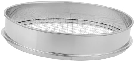 Yardwe Tamis à Terre en Acier Inoxydable 30 CM Tamis à Sable et Compost Passoire de Jardin Robuste pour Tri de Terre Cailloux et Gravier Outil de Tamisage pour Jardinage et Rempotage