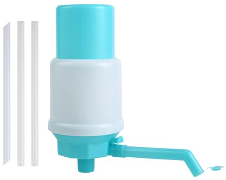 Bomba para Bidón de Agua, Dispensador de Agua Manual con Bomba de Presión - Sin Fugas, para Garrafas de 5 a 20 litros, Fácil de Usar y Portátil