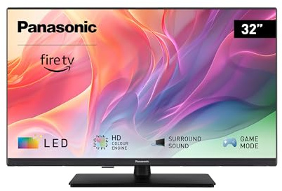 Panasonic TV-32S55AEZ, S55 Series 32 Pulgadas Full HD LED Smart TV, 2024, Fire TV, HD Colour Engine, HDR, Alexa Control De Voz, Game Mode, Media Player, Experiencia Visual Excepcional