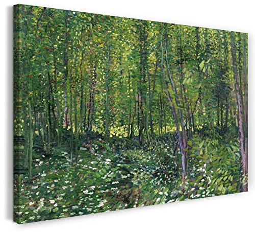Leinwand (60x40cm): Vincent van Gogh - Bäume und Unterholz