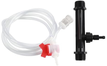 Micro Drip Bewässerung Kit, G3/4 Dünger Einspritzschalter Filter Wasserschlauch, DIY Bewässerungs Schlauch Düsen Sprenger, für Garten, Flower Bed, Terrasse Pflanzen Landschaft, 5m/15m/25m (Schwarz)