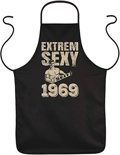 trag-das Grillschürze 50 .Geburtstag 50 Jahre Geschenk Grill Grillschürze Kochschürze Latzschürze Partyschürze Hobbykoch Extrem Sexy seit 1969