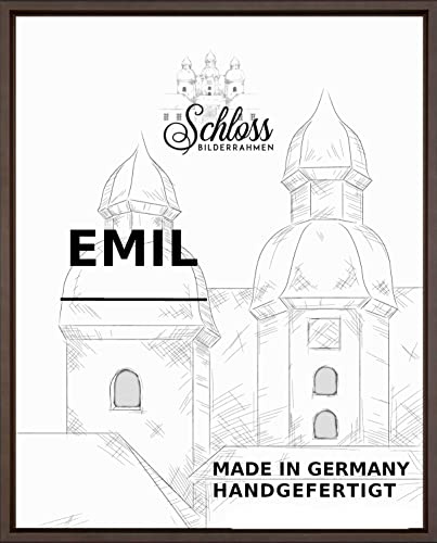 Schloss BILDERRAHMEN Emil 45x60 cm, Schattenfugenrahmen Dekor Eiche dunkel
