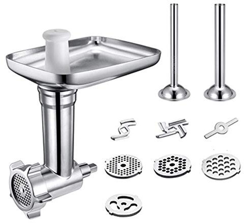 Meat Grinder Food Blender Meat Mincer Steel Kitchen Meat Grinders Sausage Stuffer Attachment For Kitchen Aid Stand Mixer For Kitchenaid Appliances Kitchen Dining Bar