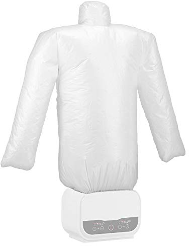 Sichler Haushaltsgeräte Hemdbügler: Digitale 2in1-Bügelpuppe mit Warmluft-Gebläse, Versandrückläufer (Aufblasbare Bügelpuppe, mit Gebläsefunktion, bugel)