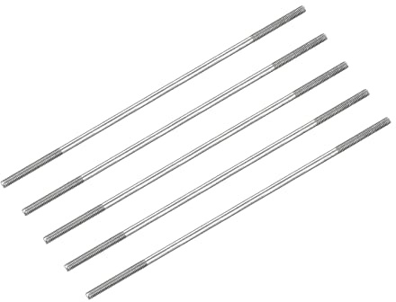 METALLIXITY 5Stk Beidseitige Stiftschraube M4 130mm 304 Edelstahl Stabschraube für Haushalt