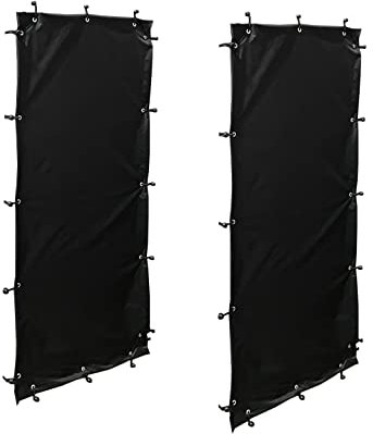 QUICK STAR Kit de Protection Contre Les intempéries 66 x 108 cm 2 côtés pour étagères à Bois de cheminée T/H 70 x 145 cm