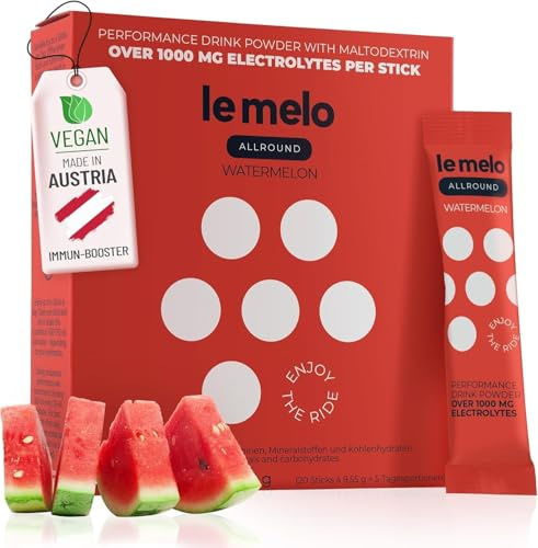 le melo Elektrolytgetränk Allround Wassermelone 20er für Immunsystem
