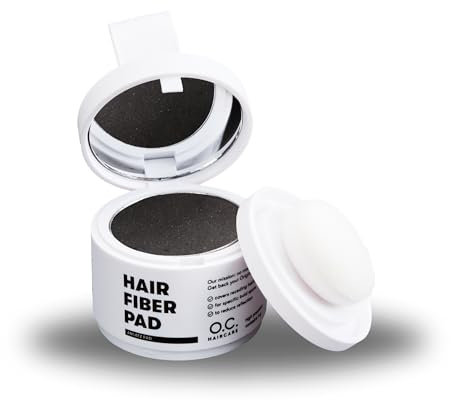 O.C. HAIRCARE Poudre de racine pour épaissir les cheveux - pour les zones de calvitie, la raie et la racine des cheveux - recommandée par les plus grands salons - 9 couleurs (#3 brun cendré)
