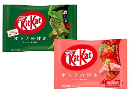 OG ASIA Kitkat Double Pack - Fresa y Matcha - de Japón 20 barras de chocolate - Paquete de 2 - - 2 x 111 g