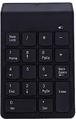 HELEVIA Tastierino Numerico Ultra Sottile Wireless 2.4G 18 Tasti con Ricevitore Mini USB Modalità di Sospensione Automatica Nuovo Pro