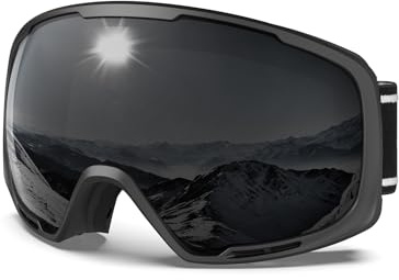 BEACOOL Skibrille SnowboardBrille für Brillenträger Herren Damen Winddicht Brille Anti Fog UV Schutzbrille, Winter Schneebrille, Skibrillen für Skifahren Motorrad Fahrrad Skaten