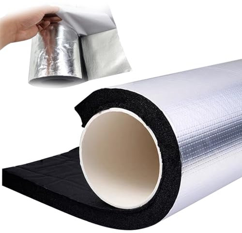 Isolante de Tuyau Anti-Gel et Calorifuge, 95cm Tubes d'Isolation Thermique, Protection Contre l'Humidité de Tuyaux d'Isolation, Convient pour Tuyau de 22-120 mm de Diamètre(TK 30mm = 1.2,ID 48 mm = 1