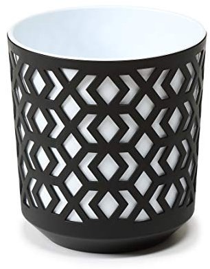 KONZEPT Vaso da fiori di diametro 25 cm, grande vaso in plastica per piante d'appartamento, ideale per soggiorno, cucina e balcone