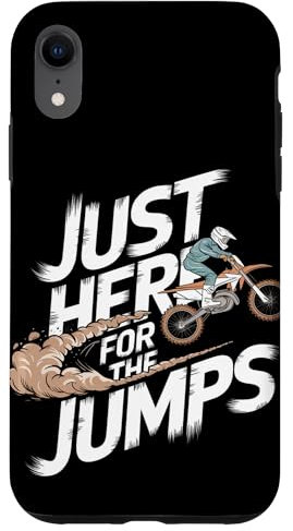 Juste là pour les sauts en vélo tout-terrain Coque pour iPhone XR