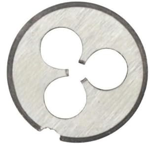 LYVQZPWLR Runde Gewinde, Metrisches Schneideisen for Metallgewinde, M3 M8 M12 M14 M16 M18 M20, Maschinengewinde-Schneideisen, Linksgewinde, 1 Stück(M3x0.5)
