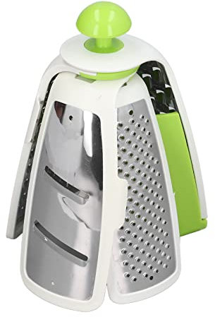ZPSHYD Cortador de verduras multifuncional 4 en 1, cortador de verduras portátil de acero inoxidable, cortador de cebolla fácil, diseño ligero, verde