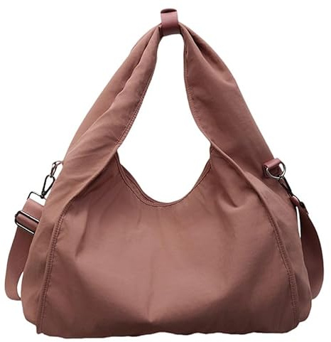 Borsa a tracolla in nylon da donna a tracolla a mezzaluna borsa a tracolla morbida borsa hobo per viaggi grande borsa casual ascellare