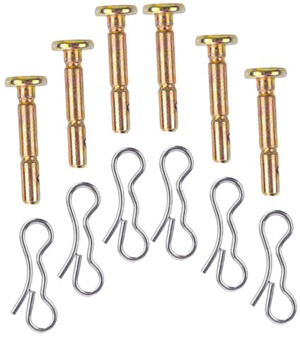 SUPVOX Pasadores De Chaveta y Cizallas para Soplador De Nieve, Accesorios Metálicos Duraderos para Barredora De Nieve, Juego De 12 Piezas Ligeras y Resistentes para Uso Profesional