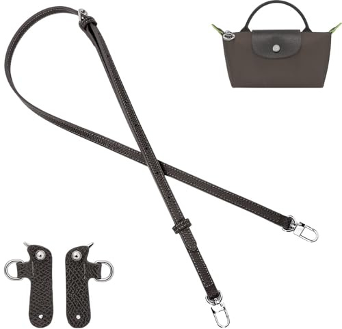 Gastinsave handväskeremmar ersättning, läder handväska crossbody axelrem justerbar för Longchomp väska kvinnor, Terra, Small, Klassisk