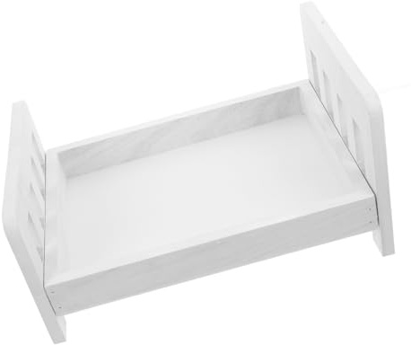 VILLCASE Vintage Crib for Newborn Photography Props Boy Girl Photoshoot Bed Decorations for Picture Props for Studio Photoshoot Background
