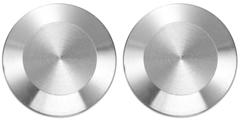PATIKIL Tri Sanitary Clamp End Cap, 2Pcs 304 Stainless Steel Solid Sanitary Fitting Cap Plug Fits for 3/4(19mm) Tube OD Ferrule Flange 25.4mm OD Fitting Clamp, Silver