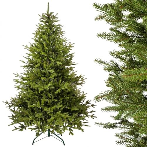 Evergreen Tree® Künstlicher Weihnachtsbaum 180 cm - 100% Spritzguss Weihnachtsbaum, Made in EU - Naturgetreu Optik Tannenbaum Künstlich