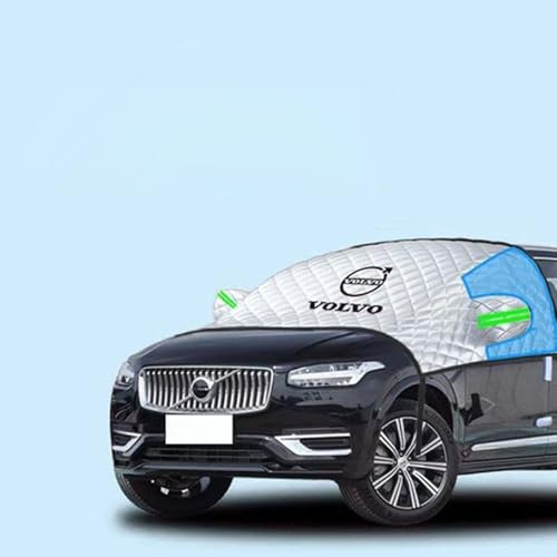 WWZS Auto Windschutzscheiben Abdeckung für Volvo XC40 XC60 XC90 V90 V60 S90 S60, Frontscheibenabdeckung Sommer Wintergegen EIS Frost Sonne Schnee Staub