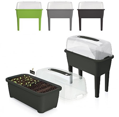 rg-vertrieb Raised Flower Pot Cold Frame Greenhouse Flower Box 3 Colours