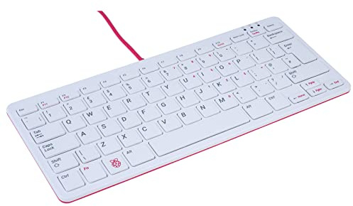 Offizielle Raspberry Pi Tastatur – UK-Version (rot/weiß)