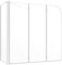 VidaXL Tempered Glass Shower Screen 130 x 130 cm Transparent