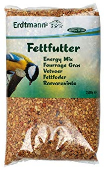 Erdtmann's Fettfutter 2500g 6er Pack für Amseln, 14.88 kg, Geschmacklos, Erwachsene, hohe Fettgehalte / spezielle Ernährungsbedürfnisse, hypoallergenic, large, Vogelbesitzer, Vogelfreunde