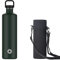2L Stainless Steel Water Bottle | 2 Litre Single Wall Water Uninsulated Canteen | Eco Friendly Reusable Bottle | Plastic Free and Leakproof Metal Water Bottle | 2l Eco Water Bottle (Green)