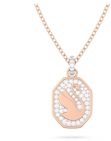 Signum Swan White Rose Gold-tone Plated Pendant 5628549