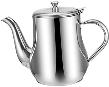 Hemoton Oliera in Acciaio Inox Contenitore Di Zucchero Barattoli Per Condimenti Liquidi Separatore Di Sughi Separatore Di Grassi Per La Cottura Acciaio Inossidabile Grasso Salsa Di Soia