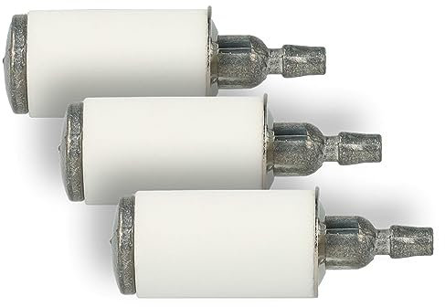 vhbw 3x Kraftstofffilter kompatibel mit Husqvarna 125R, 128LD, 128L, 128CD, 281, 281XP Gartengeräte z.B. Motorsäge, Motorsense