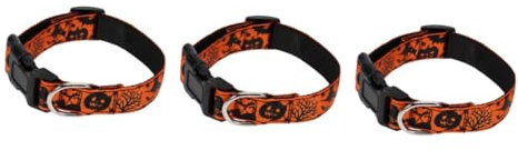 minkissy 3st Halloween- Für Hunde Hundehalsbänder Für Kleine Hunde Halloween Hundehalsringe Geisterkragen Mädchen Hüte Hundehalsband Und Leine Kleines Hundehalsband Haustier Hund