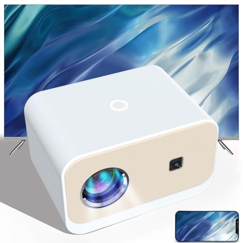 Diruite Beamer 4K 5G WiFi Bluetooth 5.0,200 ANSI Full HD Outdoor Video Projektor mit Elektrische Fokussierung, Trapezkorrektur,Heimkino Beamer für Smartphone/Fire Stick/Chromecast/Laptop/PS5/TV Box