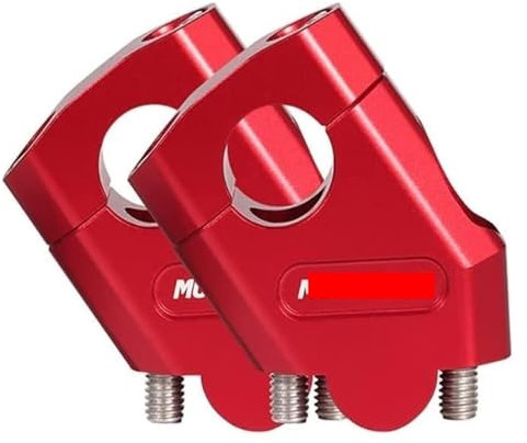 WEINUANXIN Motorrad Handbar Riser Für NTV650 Für Deauville 700 Für Varadero 125 Motorradlenker 22mm 28mm Erhöhung Riser Bar Klemmhalterung(22mm Silver)
