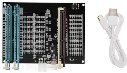 Akozon Probador de Tarjetas Gráficas, Herramienta de Diagnóstico de Vídeo con Pantalla de Doble Propósito, Accesorio de Computadora para Técnicos