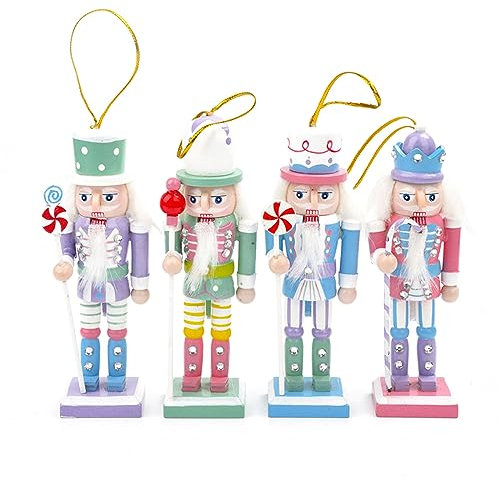 Xinsheinelry Marionnette casse-noisette 12 cm Décoration de bureau Dessins animés Noix Soldats Band Poupées Casse-Noisette Miniatures