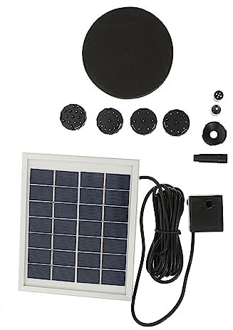 BESPORTBLE Solar Teichpumpe Garten Solarbrunnen Outdoor Brunnenpumpe Wasserpumpe Gartenwasserpumpe Sauerstoffanreicherung Wasserfall